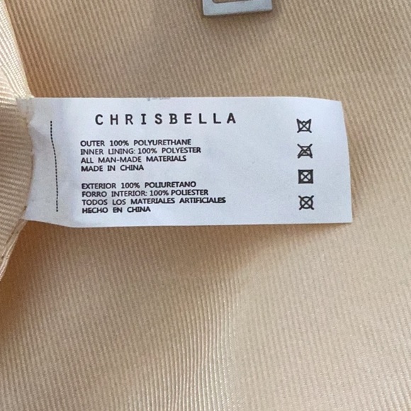 Chrisbella NWT Leather Cream Shoulder Crossbody Bag - Picture 5 of 9